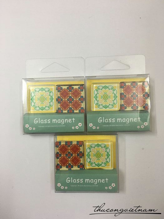 Con dấu Glass magnet hoa văn 5